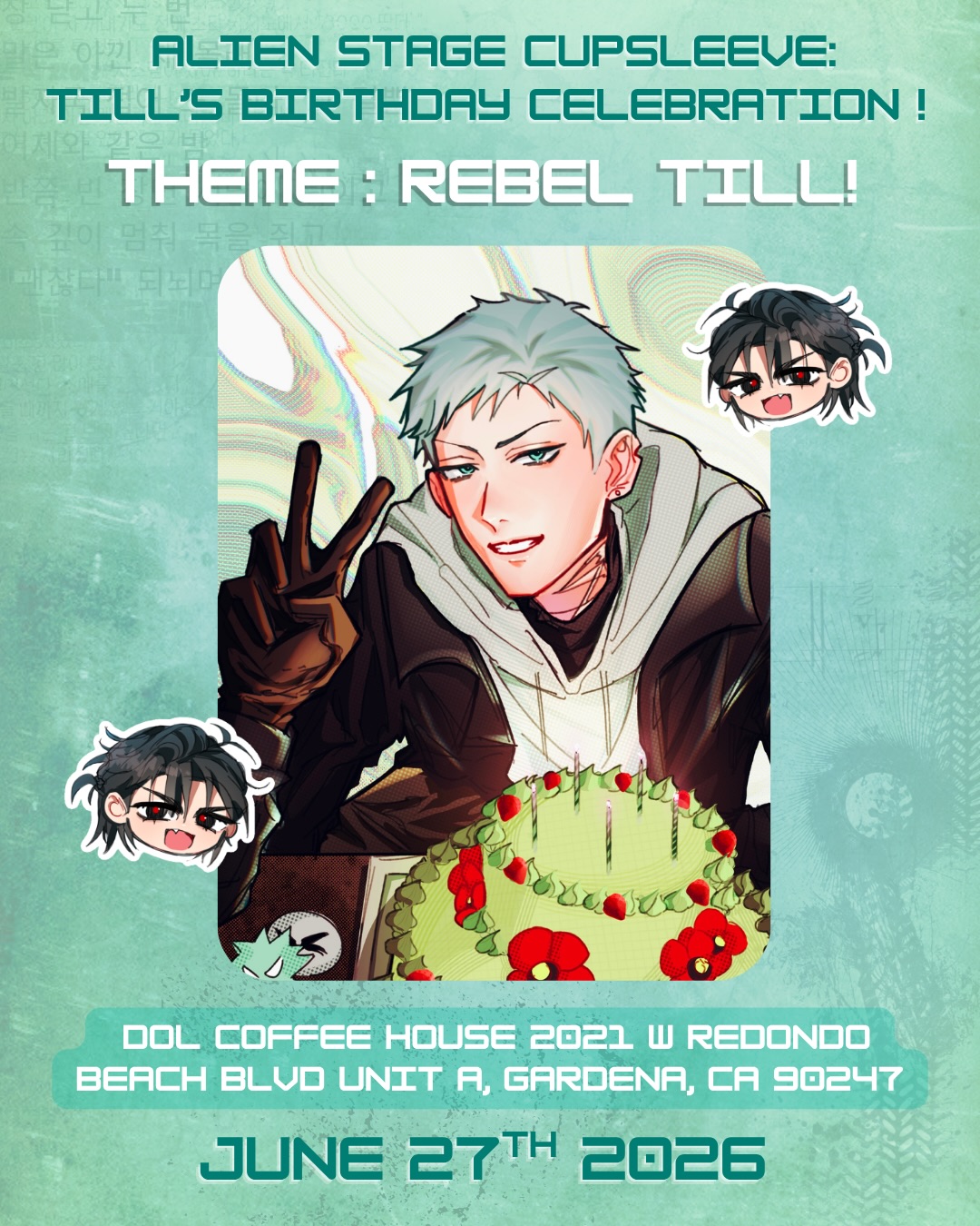 Till’s special Birthday Celebration Cupsleeve