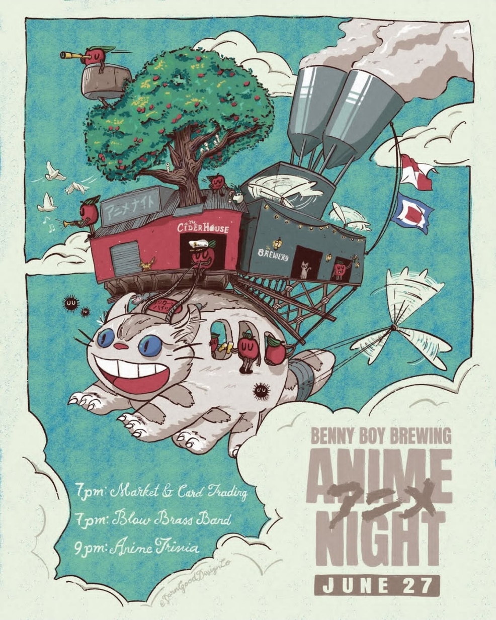 Anime Night at Benny Boy brewing
