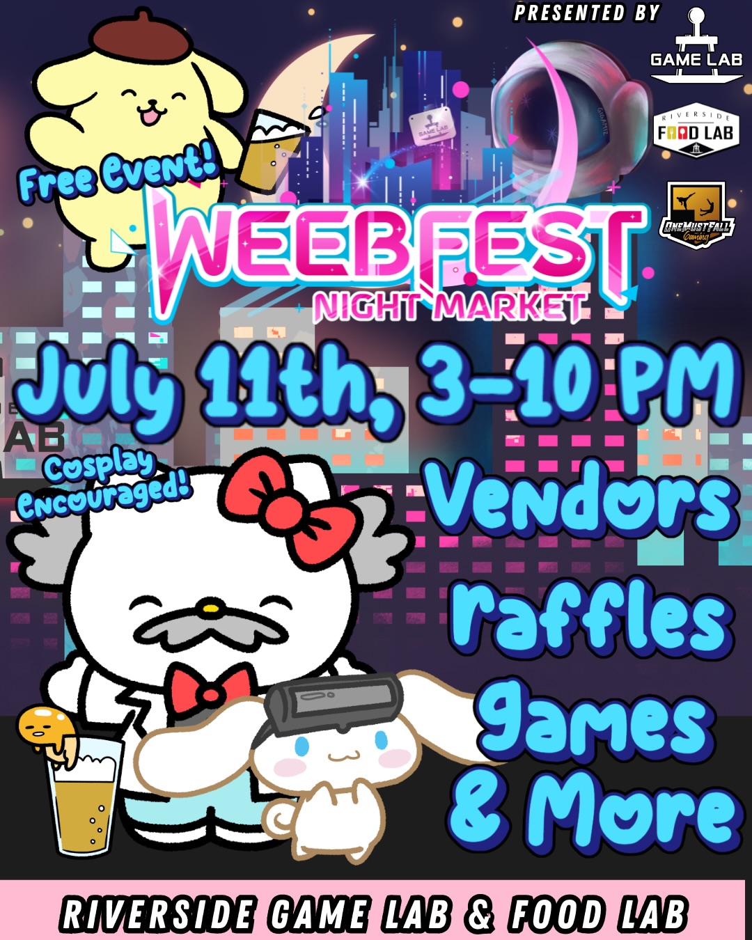 Sanrio Weeb Fest Night Market!