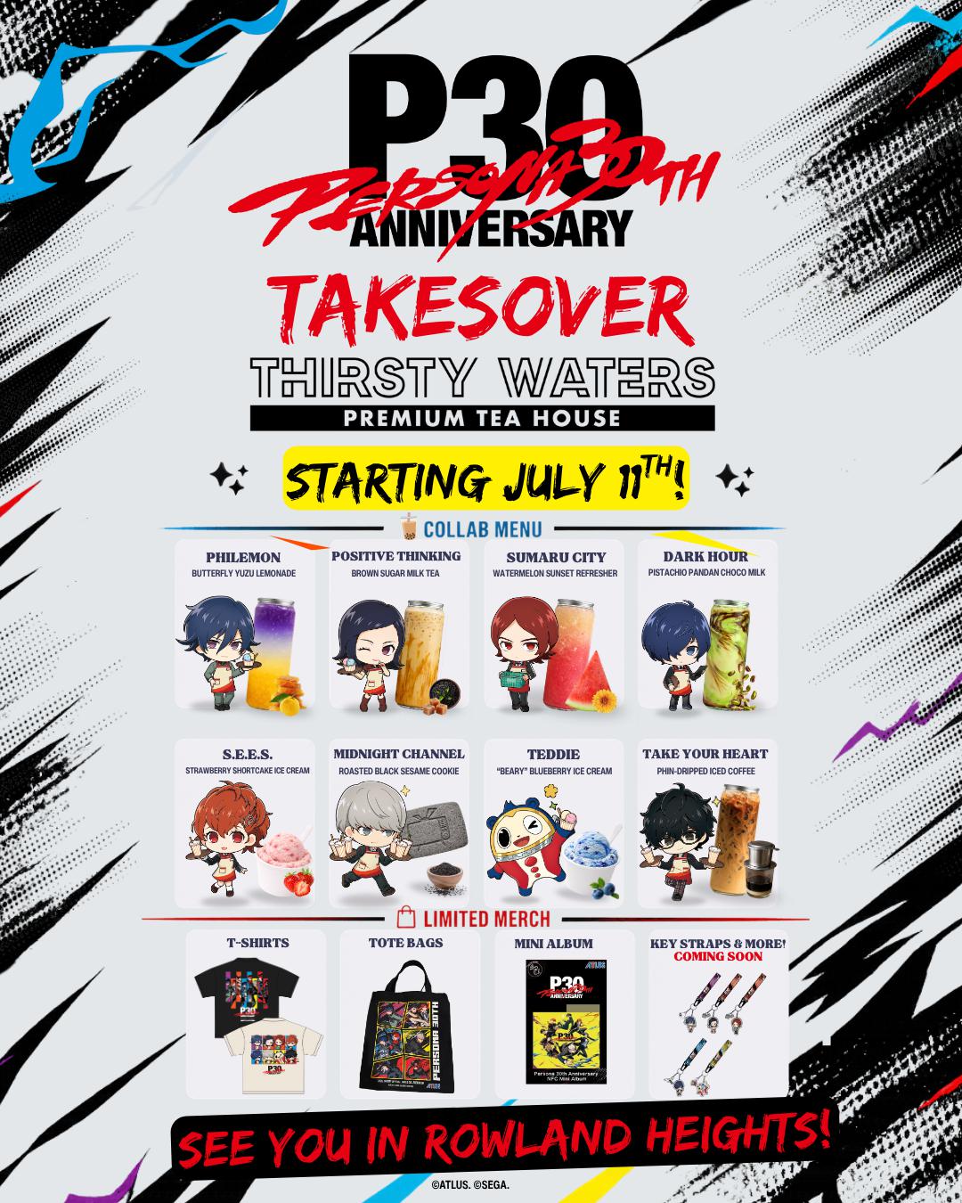 Thirsty waters X Persona collab