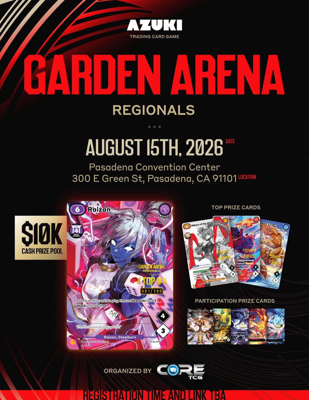 Azuki TCG Garden Arena regional tournament